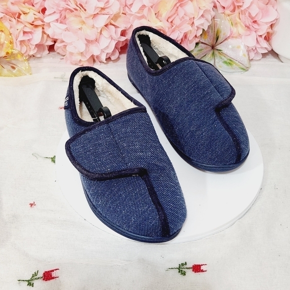 Longbay Women's Furry Memory Foam Diabetic Slippers Comfy Cozy Arthritis Edema - Picture 7 of 11